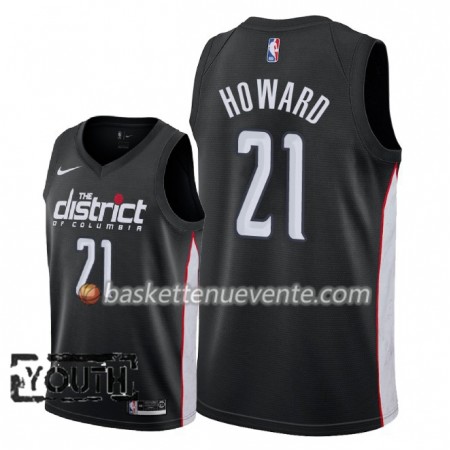 Maillot Basket Washington Wizards Dwight Howard 21 2018-19 Nike City Edition Noir Swingman - Enfant